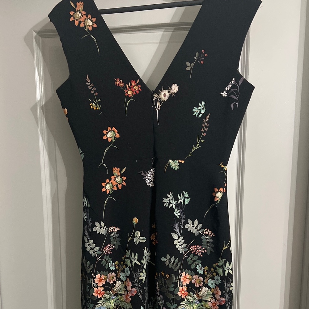 ZARA floral short fitted dress